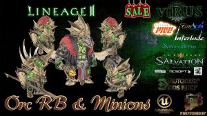 Orc Raid Boss with Minions 3. LINEAGE II. Any Chronicles ◄√i®uS►