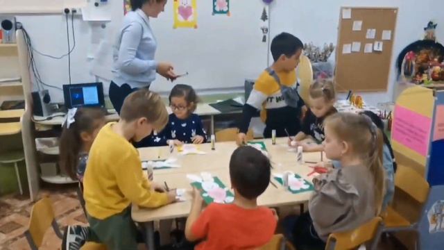 Мастер-класс ко Дню матери для детей подготовительной группы детского сада № 41 города Сочи.