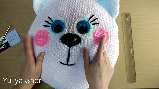 Котоподушка игрушка Вязанная крючком. Как сделать котоподушку своими руками. смотреть онлайн