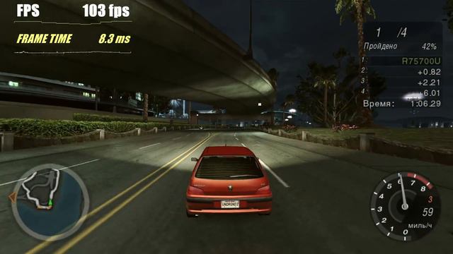 NFS: Underground 2 vs Lenovo R 7 5700 U ( Настройки графики для 60 фпс на Windows 10) смотреть онлайн