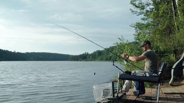 Ловля леща на водохранилище. Патерностер. Серия 4. смотреть онлайн