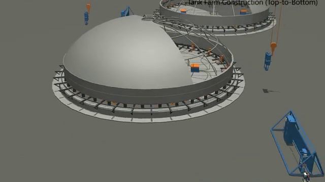 3D строительство вертикальных резервуаров