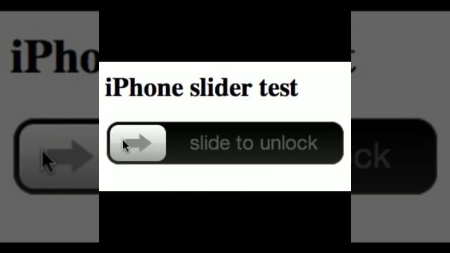 iPhone unlock slider with HTML input type="range"