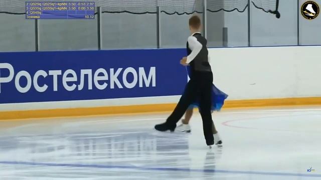 Maria Makeeva/Fedor Solovyev(2007/2004), PD Quickstep, 2019.09.02 Moscow Junior Championships смотреть онлайн