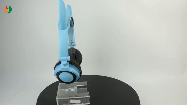 Bluetooth Headphones Cat ear LED light flashing Blue смотреть онлайн