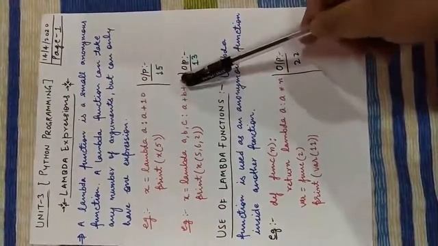 LAMBDA EXPRESSION IN PYTHON