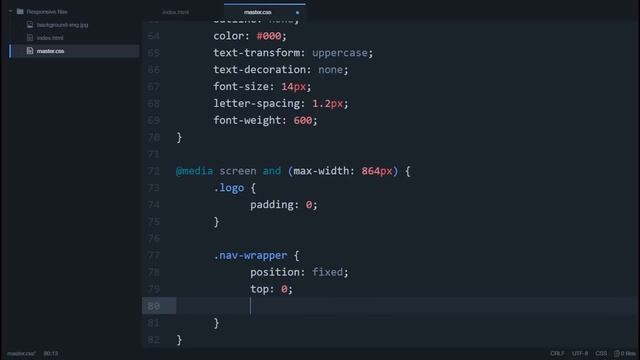Minimal Responsive Navigation | HTML & CSS