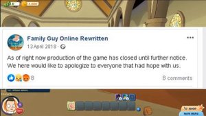 Family Guy Online Could Be Returning!! (Family Guy Browser MMO Game)