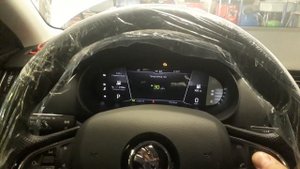 Установка ЖК Приборной Панели на Skoda Octavia A7 New 2019