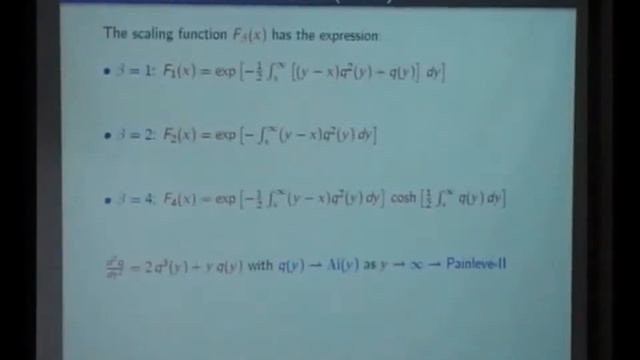 Top Eigenvalue of a Random Matrix: A tale of tails - Satya Majumdar смотреть онлайн