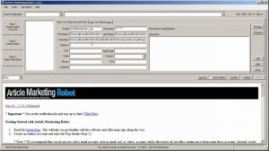 Killer SEO Software - Article Marketing Robot - Author Account Best Practices