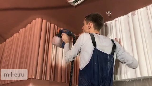 Красим лепнину. Малярка. Ремонт магазина в ТРК Гранд Каньон.