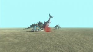 Megalodon vs Stegosaurus | Animal Revolt Battle Simulator