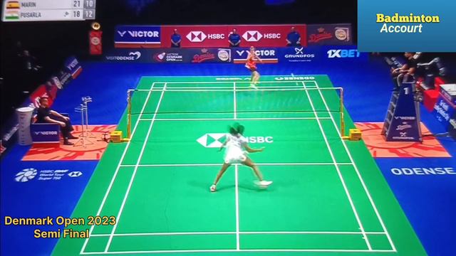 Great Battle! PV Sindhu Vs Carolina Marin|SF|#denmarkopen2023|#badminton