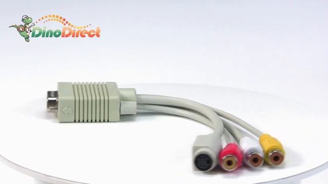 VGA TV S-Video+3 RCA Female Composite AV Cable Adapter Converter from Dinodirect.com смотреть онлайн