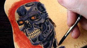 Тиснение на коже | Terminator |Работа с кожей