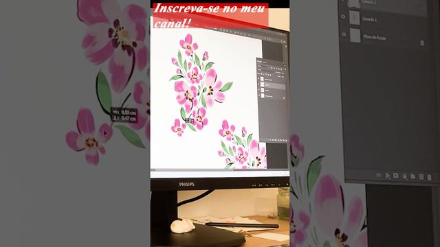 DESIGNER DE ESTAMPAS (Pintura digital + Rapport) 🌸 Veja vídeo completo no meu canal!