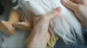 МАСТЕР КЛАСС  ПАРИКИ ДЛЯ АНТИКВАРНЫХ КУКОЛ