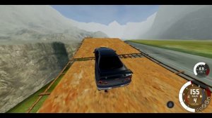 BeamNG.drive | ПРЫЖОК НАД ПРОПАСТЬЮ ! Эксперимент с Пятью Машинами!