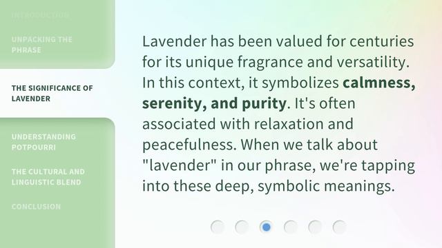 Understanding "Lavender Potpourri": A Journey into Fragrant Phrases смотреть онлайн