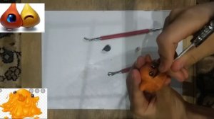 Как слепить щекоточного монстра (scp-999) и каплеглазиков (scp-131)