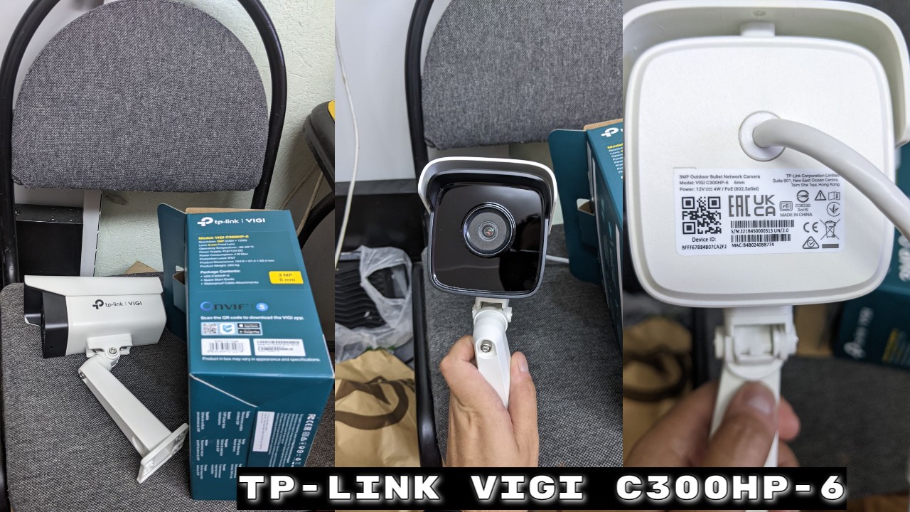 Бюджетная IP Камера видеонаблюдения TP-LINK VIGI C300HP-6 / пластиковый коротыш