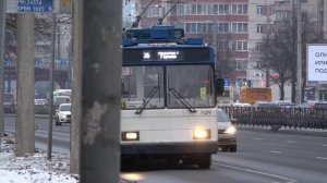 Последний экземпляр! Троллейбус-гармошка ВМЗ-6215 в Санкт-Петербурге