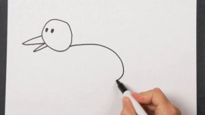 Рисуем птичку (для детей)