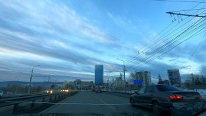 Вниз по ул.  Белинского до ул. Карла Маркса г Красноярск февраль 2022г