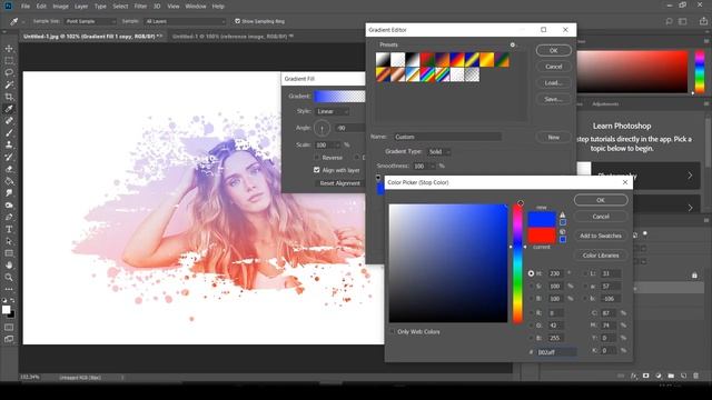 Ink Splash Effect Photoshop Tutorial | Creative Ink Splash Portrait смотреть онлайн