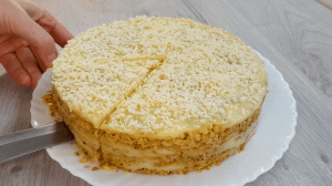 Вкусный кремовый торт на сковородке