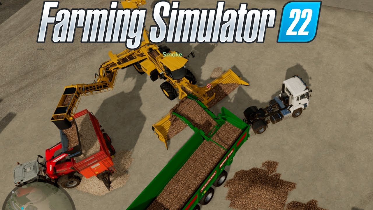 Режем сахарную свёклу! Farming simulator 22. Кооператив - 57.