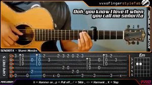 señorita- guitar fingerstyle with tabs