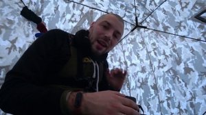 Зимняя рыбалка в палатке. 2 ночи на Рузе. Акатово. Панамафиш#1