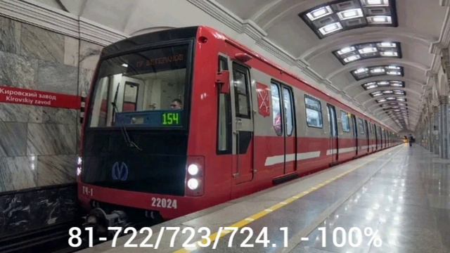 какие шансы встретить поезда на Кировско-Выборгской линии метро СПБ