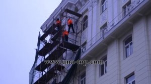 Монтаж строительных лесов ролик 2