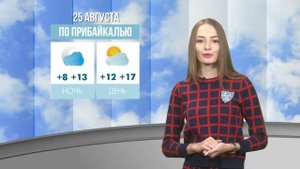 +8 ожидается в Улан-Удэ. Погода с 25 по 27 августа