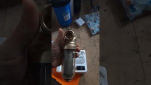 Фильтр самоочищающийся с монометром со стеклянной колбой Tim