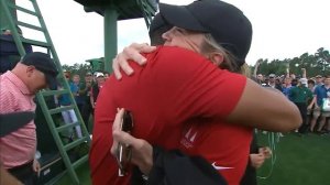 Tiger Woods Final Putt and Celebration at the 2019 Masters Tournament