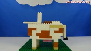 Строим из Lego Duplo, Lego Duplo the figure of a cow - Лего Дупло корова коровка