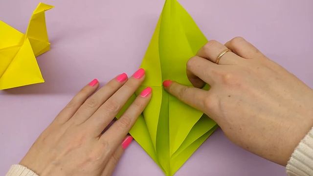 ЖУРАВЛЬ ИЗ БУМАГИ | Оригами Журавль | Как сделать птичку из бумаги | Origami Crane. A Flashing bird смотреть онлайн