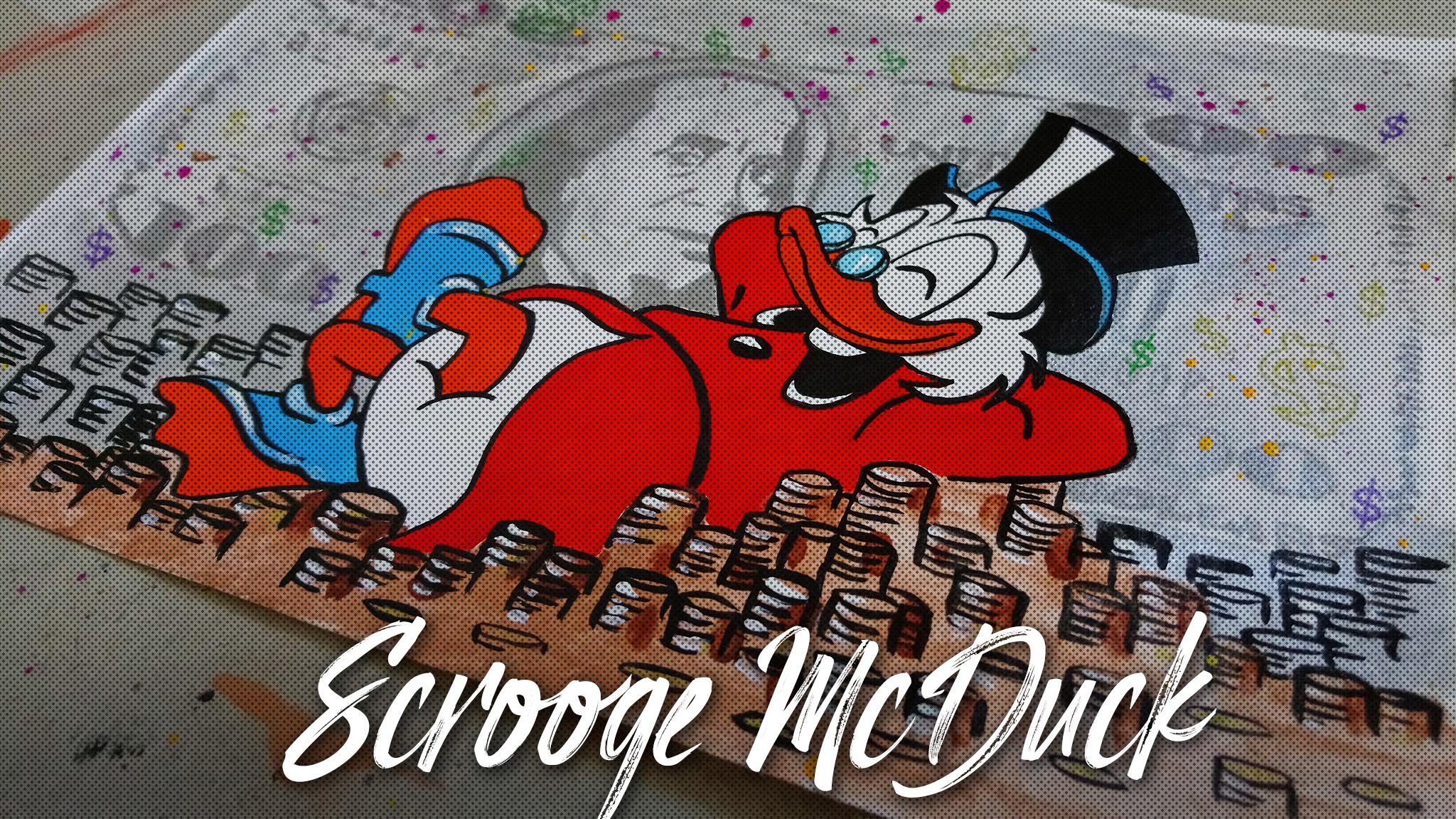 РИСУЮ акрилом Скруджа Макдака | Scrooge McDuck