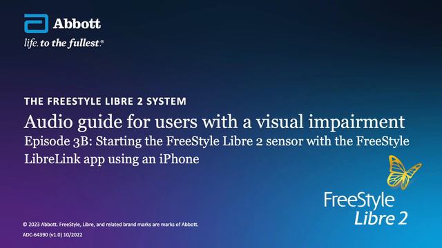 FreeStyle Libre 2: audio guide to start FreeStyle LIbre 2 sensor with IPhone смотреть онлайн