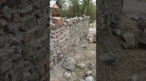 Забор из камня своими руками.
