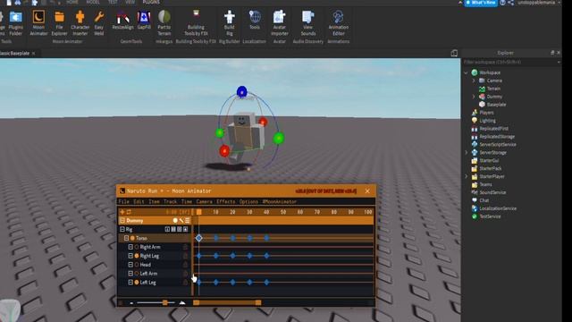 Naruto Run Animation Roblox Studio смотреть онлайн