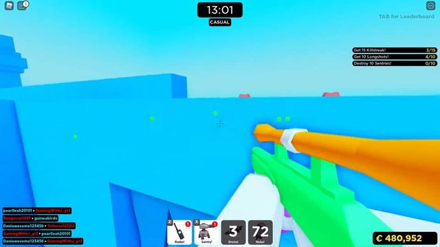 Big Paintball roblox, открыл новое оружие, lightning gun за 550 тыс. смотреть онлайн