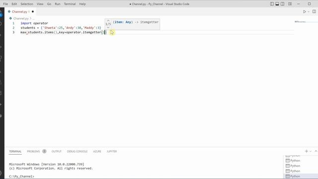 Python Tip: Get Key Having The Maximum Value In Python Dictionary