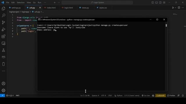 How to create login authentication system in a django application смотреть онлайн