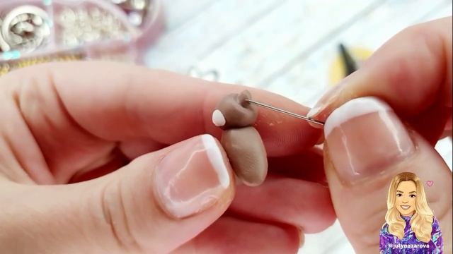 МК Самые Миниатюрные Медведи с Ноготок Своими Руками ЛЕПКА мастер-класс