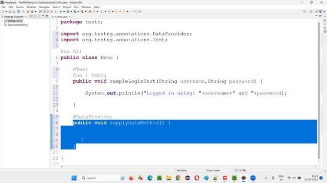 Explain DataProvider in TestNG using an example (Selenium Interivew Question #505) смотреть онлайн